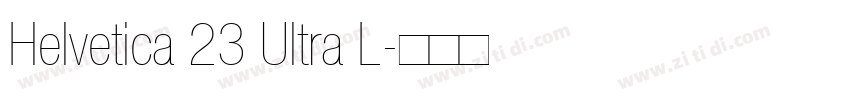 Helvetica 23 Ultra L字体转换